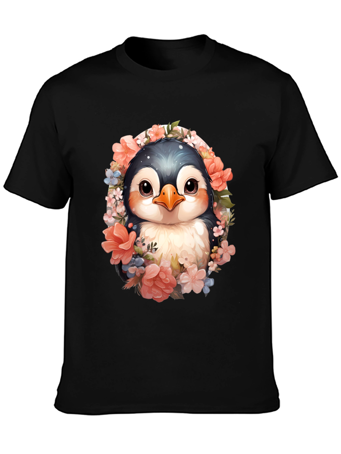Penguin Floral Graphic Tee