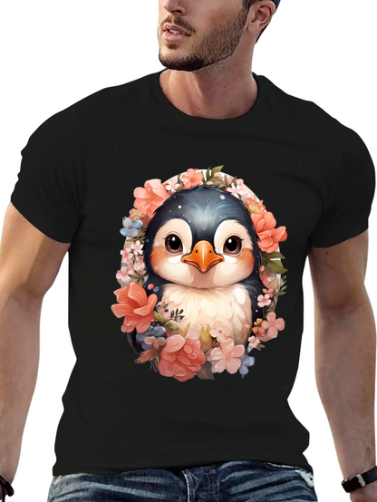 Penguin Floral Graphic Tee