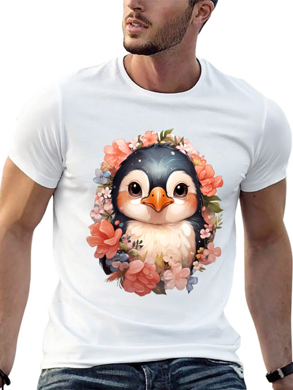 Penguin Floral Graphic Tee