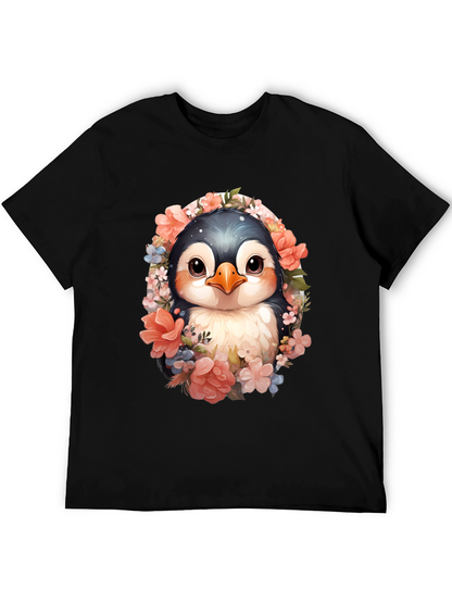 Penguin Floral Graphic Tee