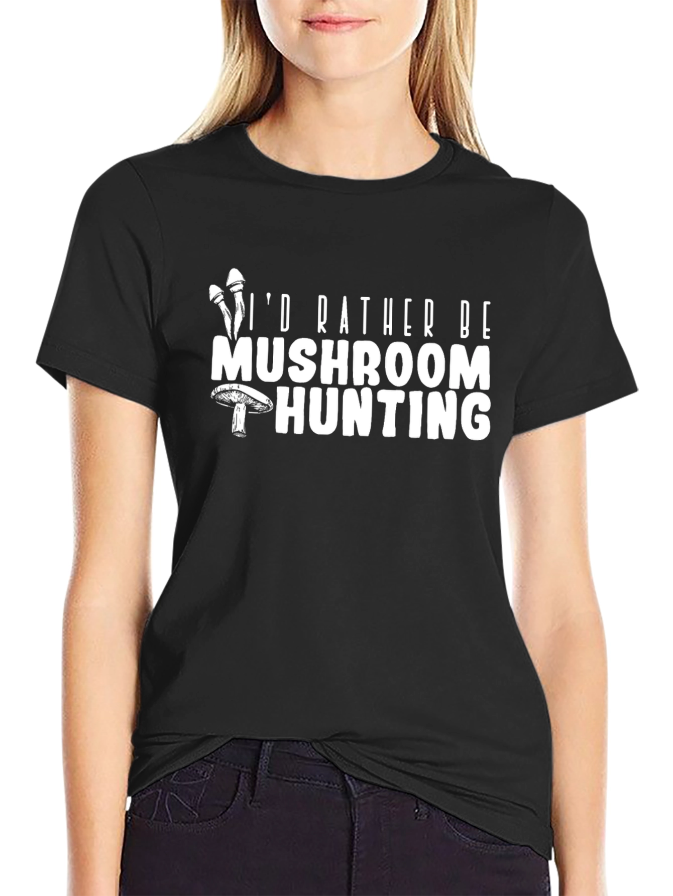 Mushroom Hunting Graphic T-Shirt