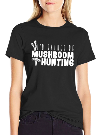 Mushroom Hunting Graphic T-Shirt