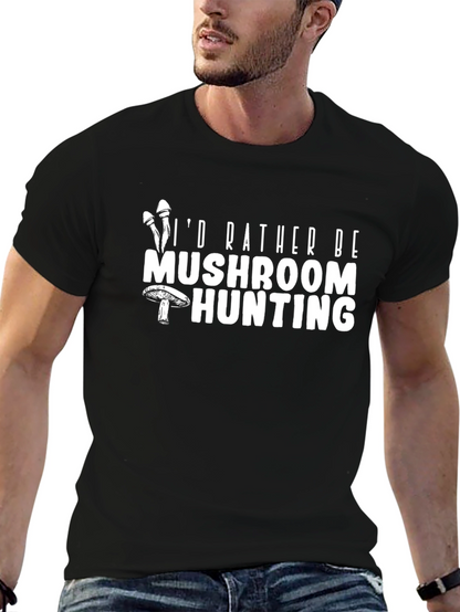 Mushroom Hunting Graphic T-Shirt