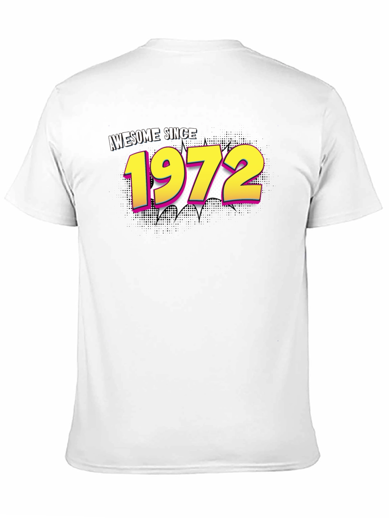 Awesome Since 1972 Black Graphic Tee