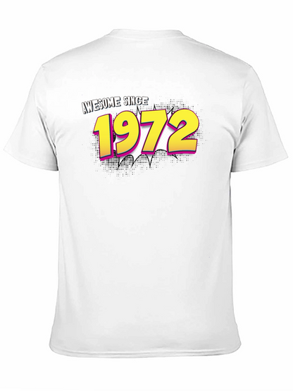 Awesome Since 1972 Black Graphic Tee