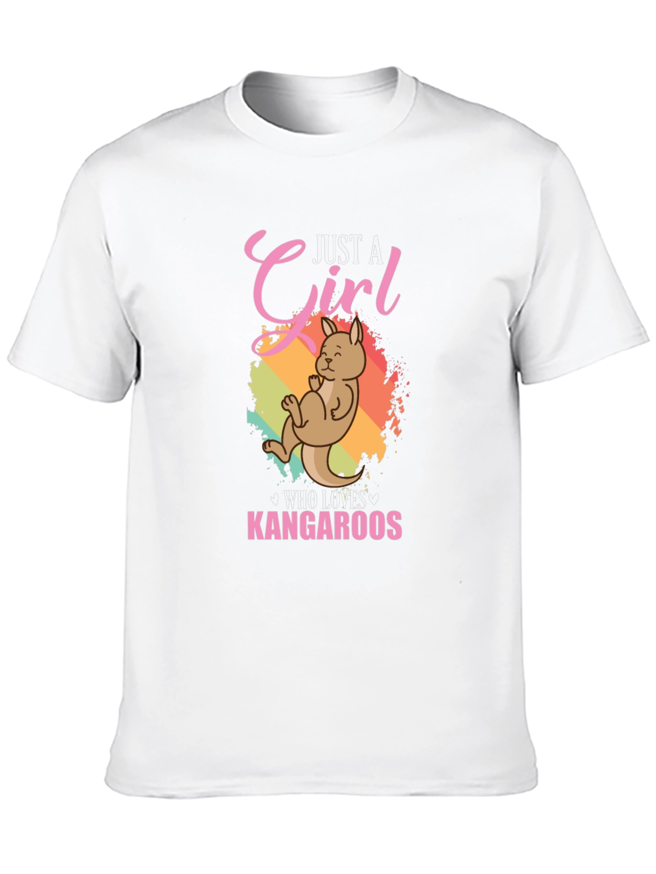 Just A Girl Who Loves Kangaroos Graphic T-Shirt
