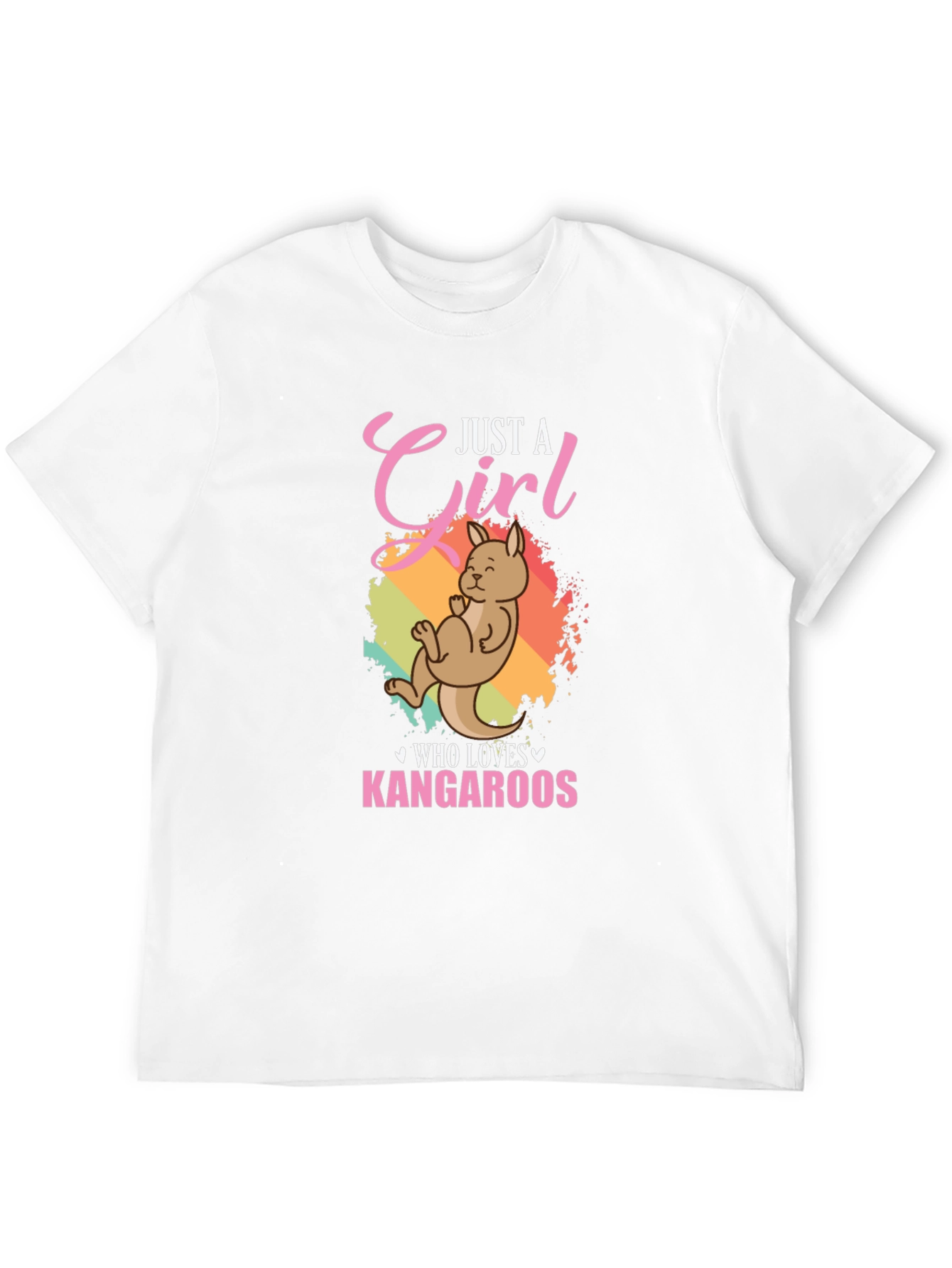 Just A Girl Who Loves Kangaroos Graphic T-Shirt