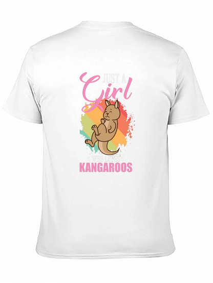 Just A Girl Who Loves Kangaroos Graphic T-Shirt