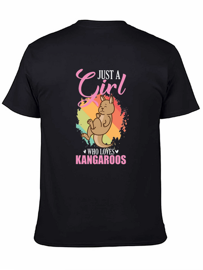 Just A Girl Who Loves Kangaroos Graphic T-Shirt