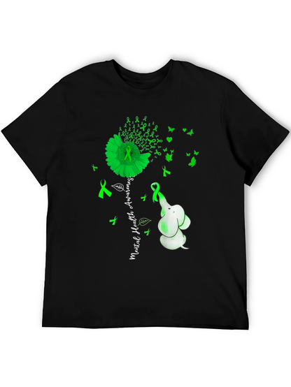 Mental Health Awareness Elephant T-Shirt