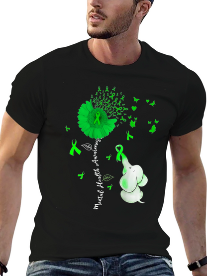 Mental Health Awareness Elephant T-Shirt
