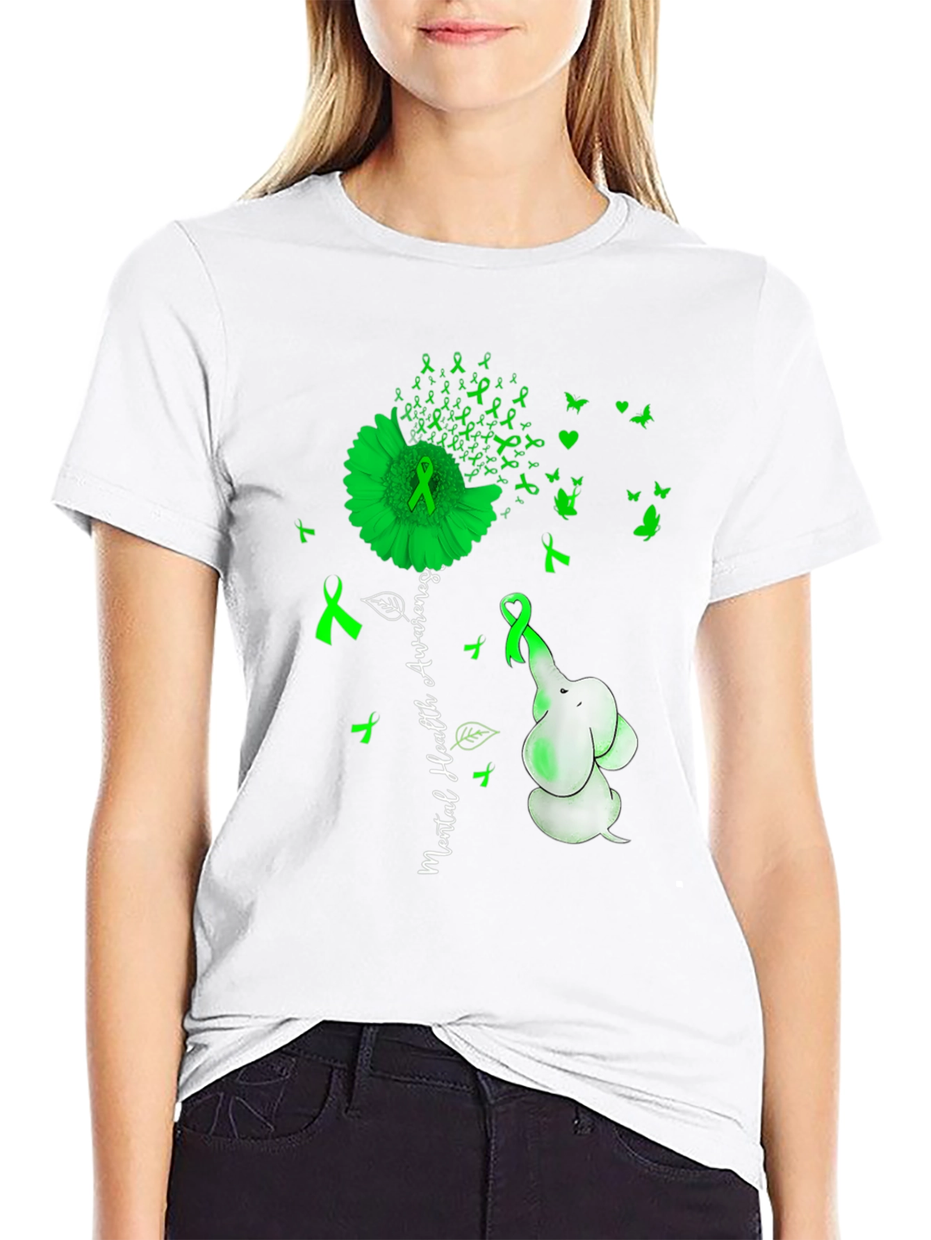 Mental Health Awareness Elephant T-Shirt