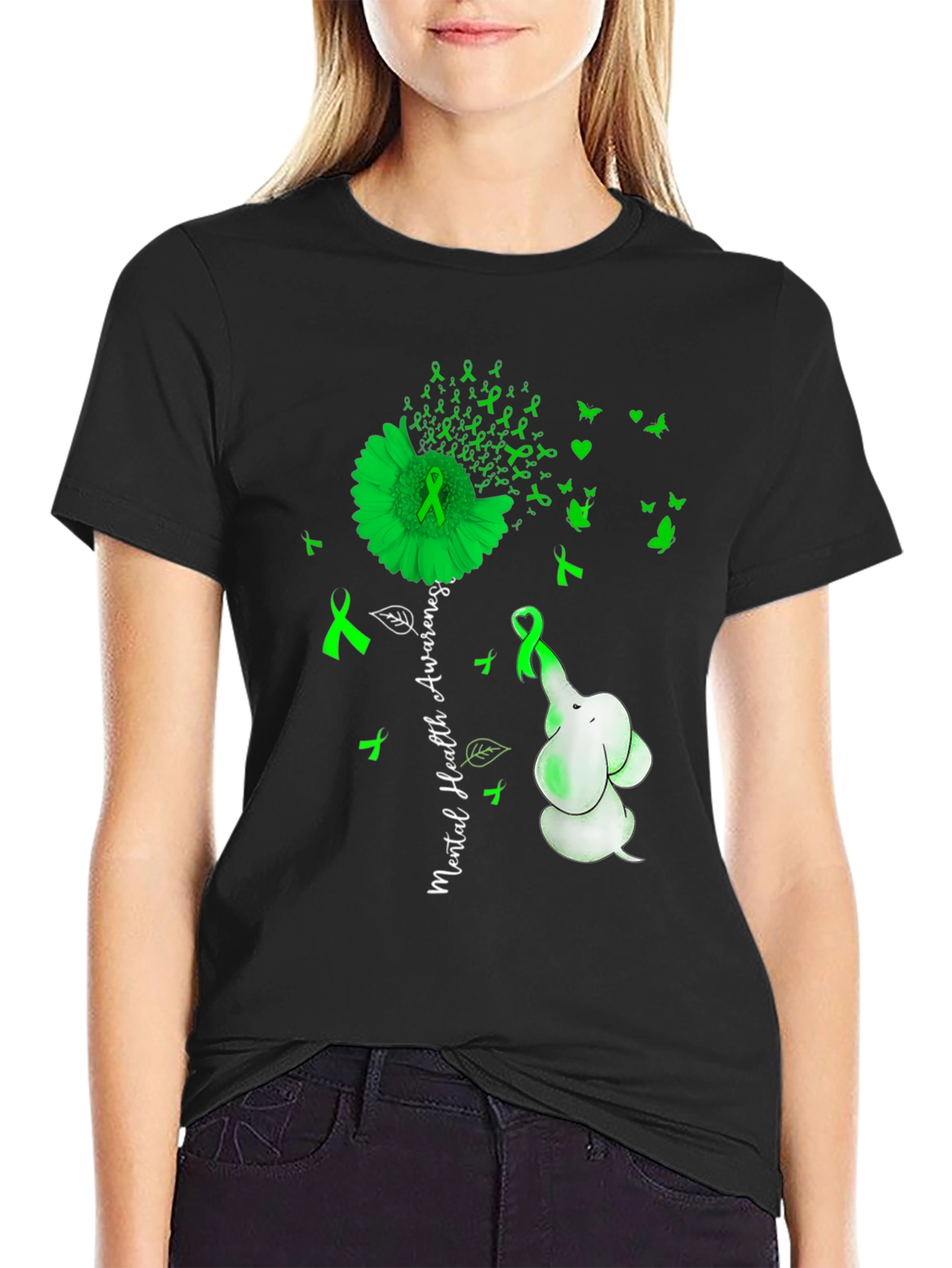 Mental Health Awareness Elephant T-Shirt