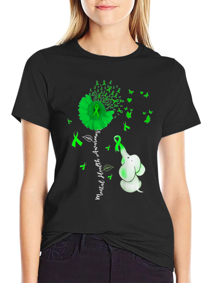 Mental Health Awareness Elephant T-Shirt