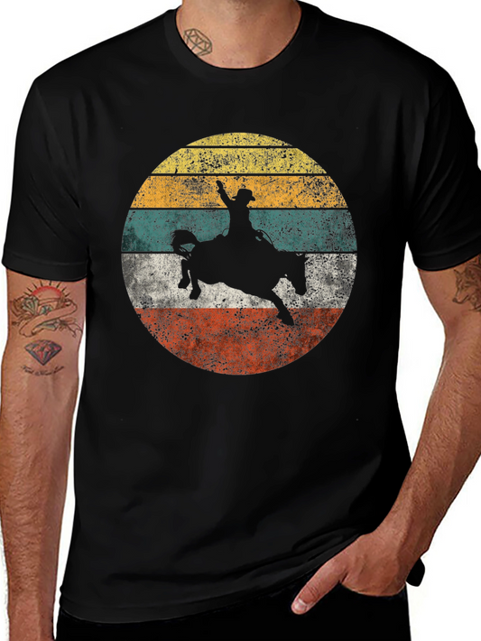 Vintage Rodeo Rider Graphic T-Shirt - Western Style