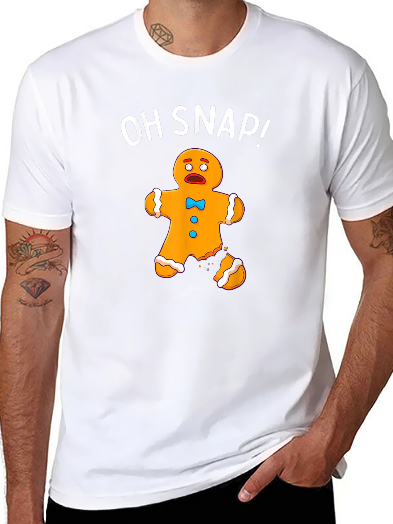 Funny Oh Snap! Gingerbread Man T-Shirt