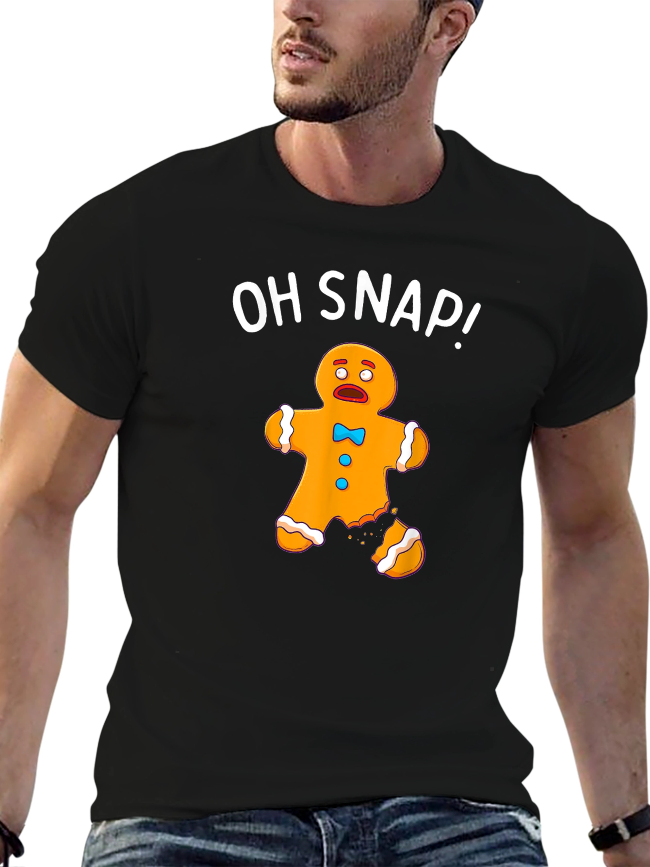 Funny Oh Snap! Gingerbread Man T-Shirt