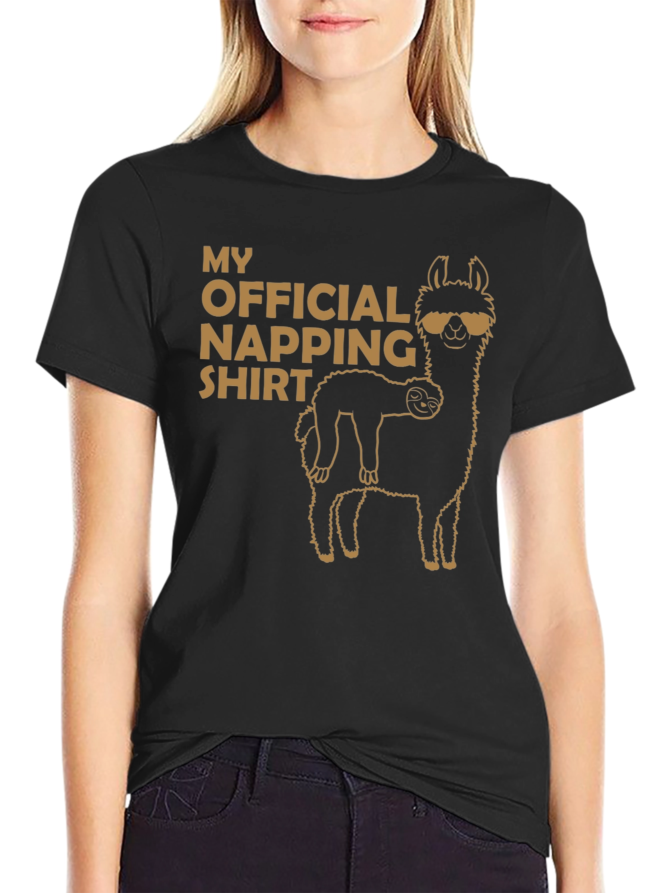 Official Napping Shirt - Llama and Sloth Tee