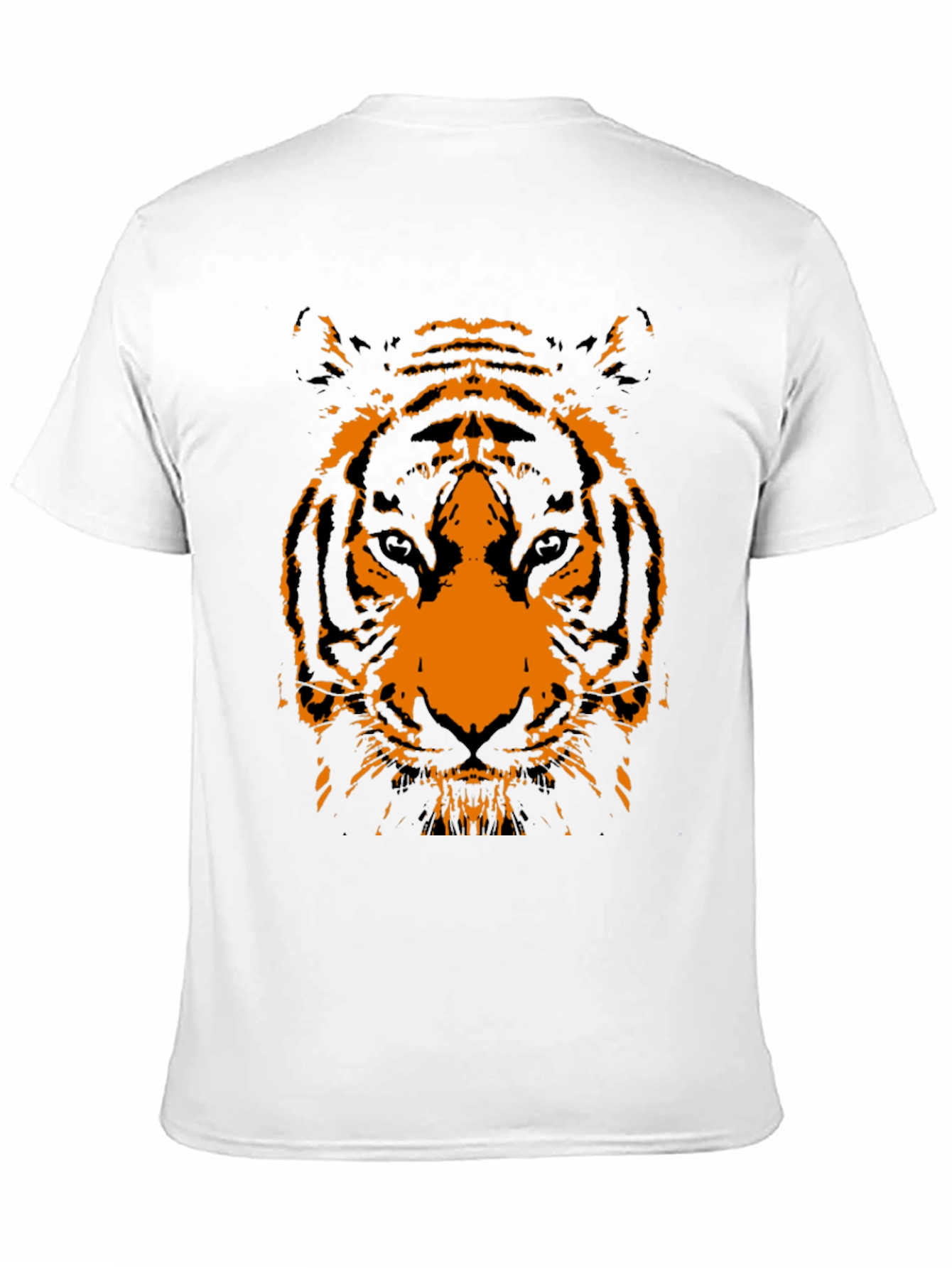 Black T-Shirt with Tiger Graphic