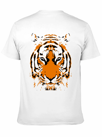 Black T-Shirt with Tiger Graphic