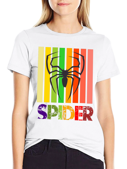 Retro Spider Graphic Tee -  Unique Design