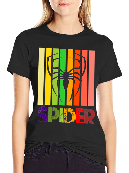 Retro Spider Graphic Tee -  Unique Design