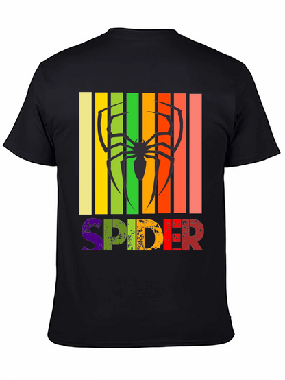 Retro Spider Graphic Tee -  Unique Design