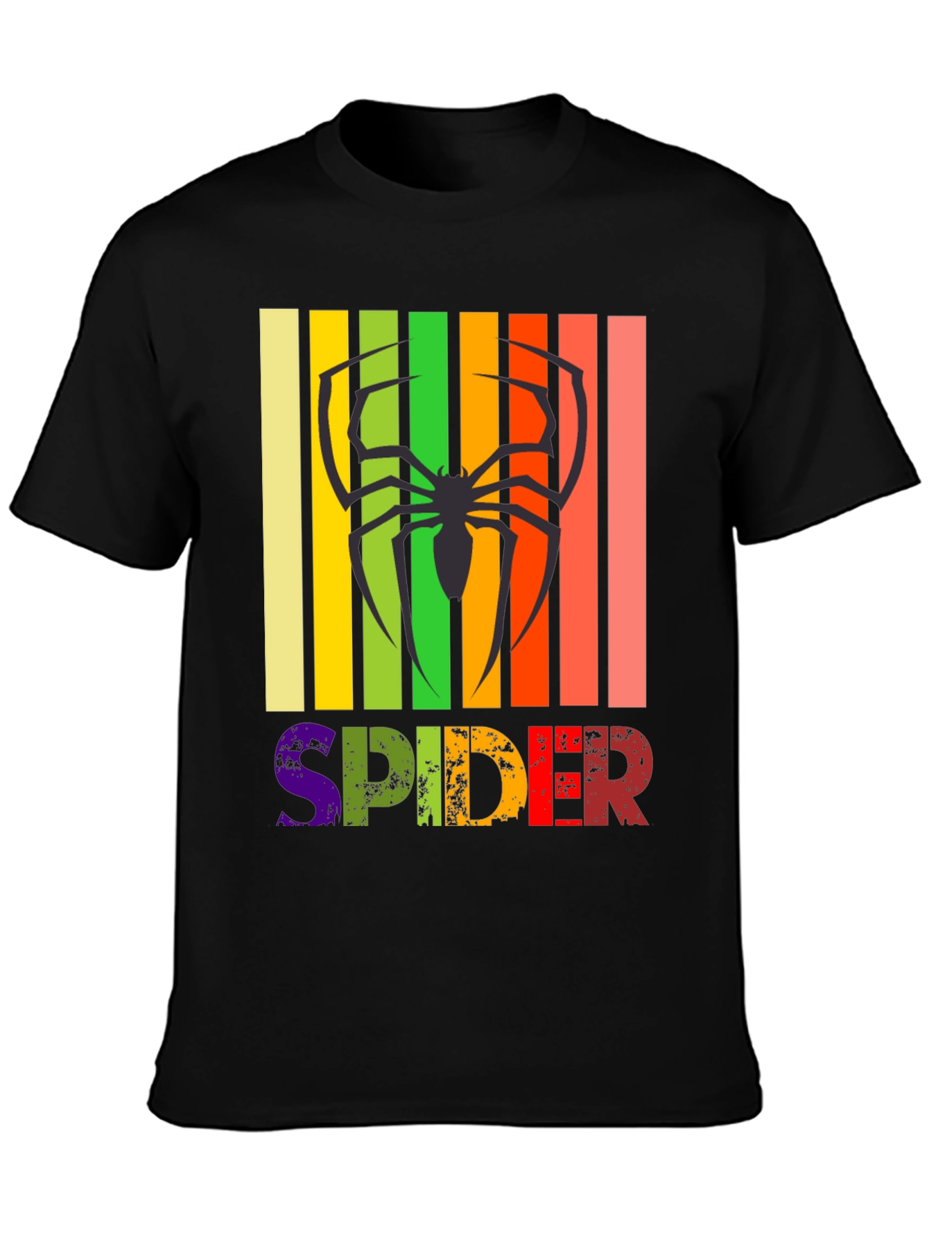 Retro Spider Graphic Tee -  Unique Design