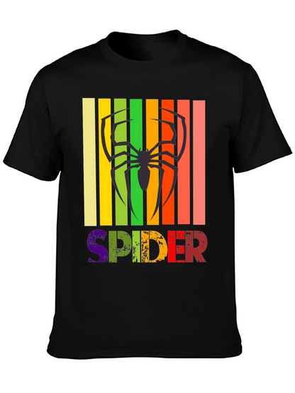 Retro Spider Graphic Tee -  Unique Design