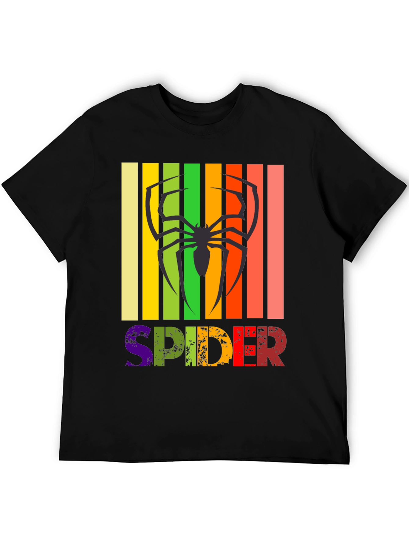 Retro Spider Graphic Tee -  Unique Design