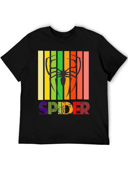 Retro Spider Graphic Tee -  Unique Design