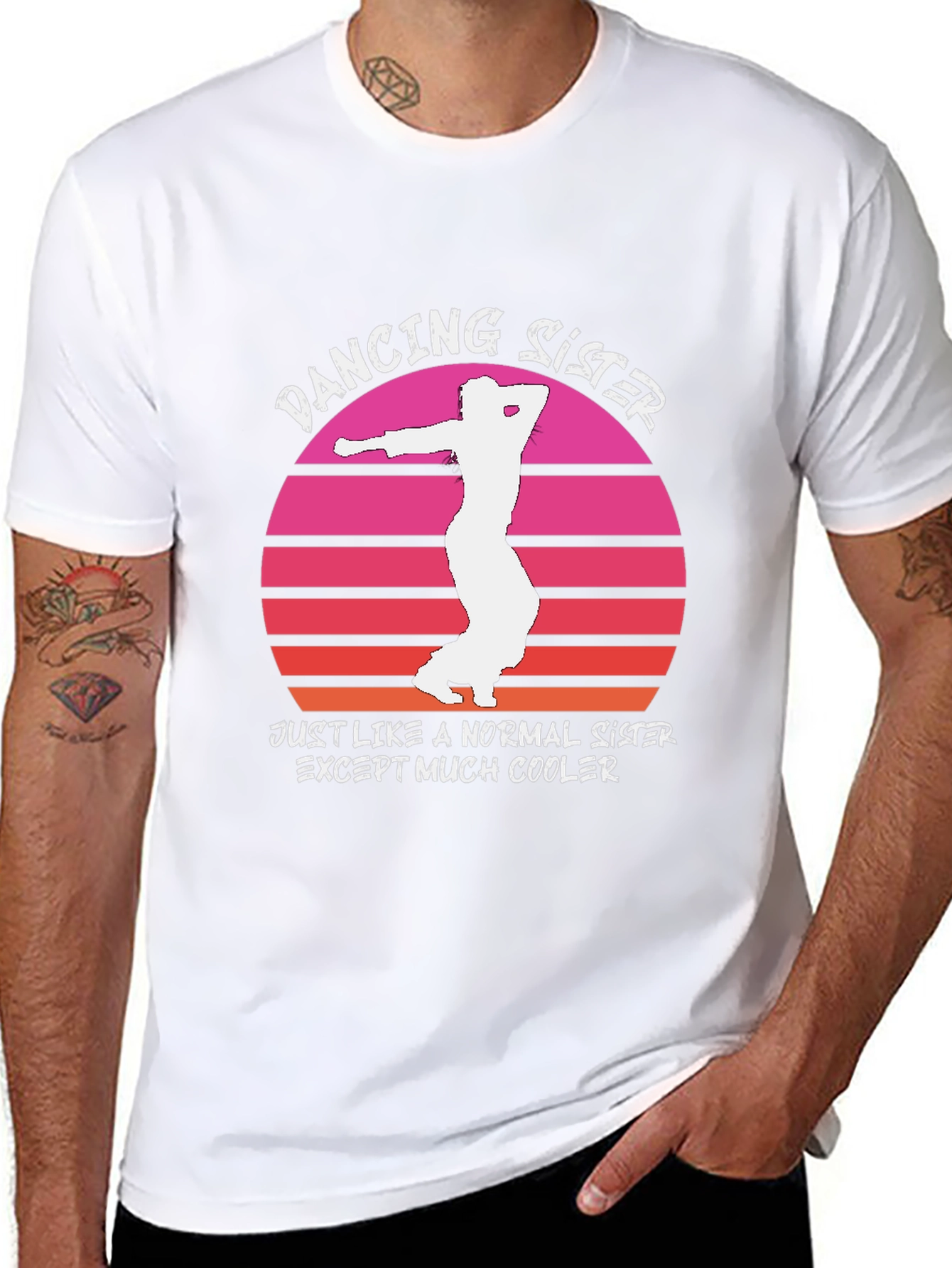Dancing Sister Graphic Tee - Cool & Fun!