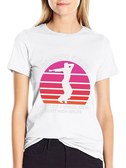 Dancing Sister Graphic Tee - Cool & Fun!