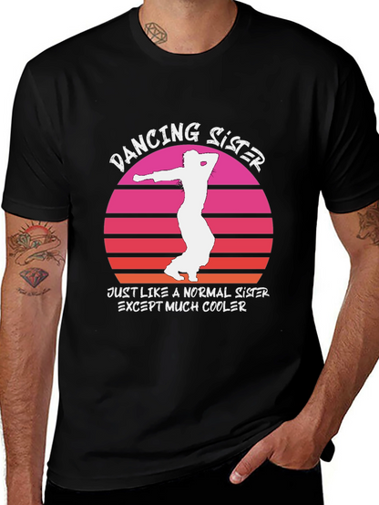 Dancing Sister Graphic Tee - Cool & Fun!