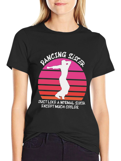 Dancing Sister Graphic Tee - Cool & Fun!