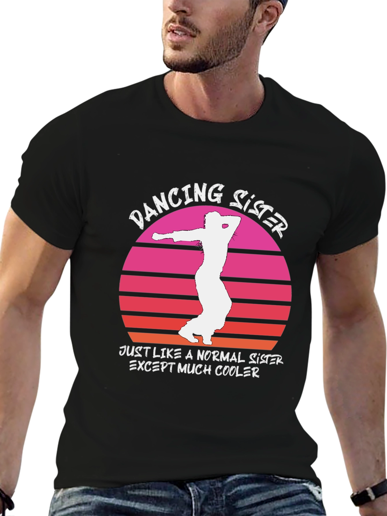 Dancing Sister Graphic Tee - Cool & Fun!
