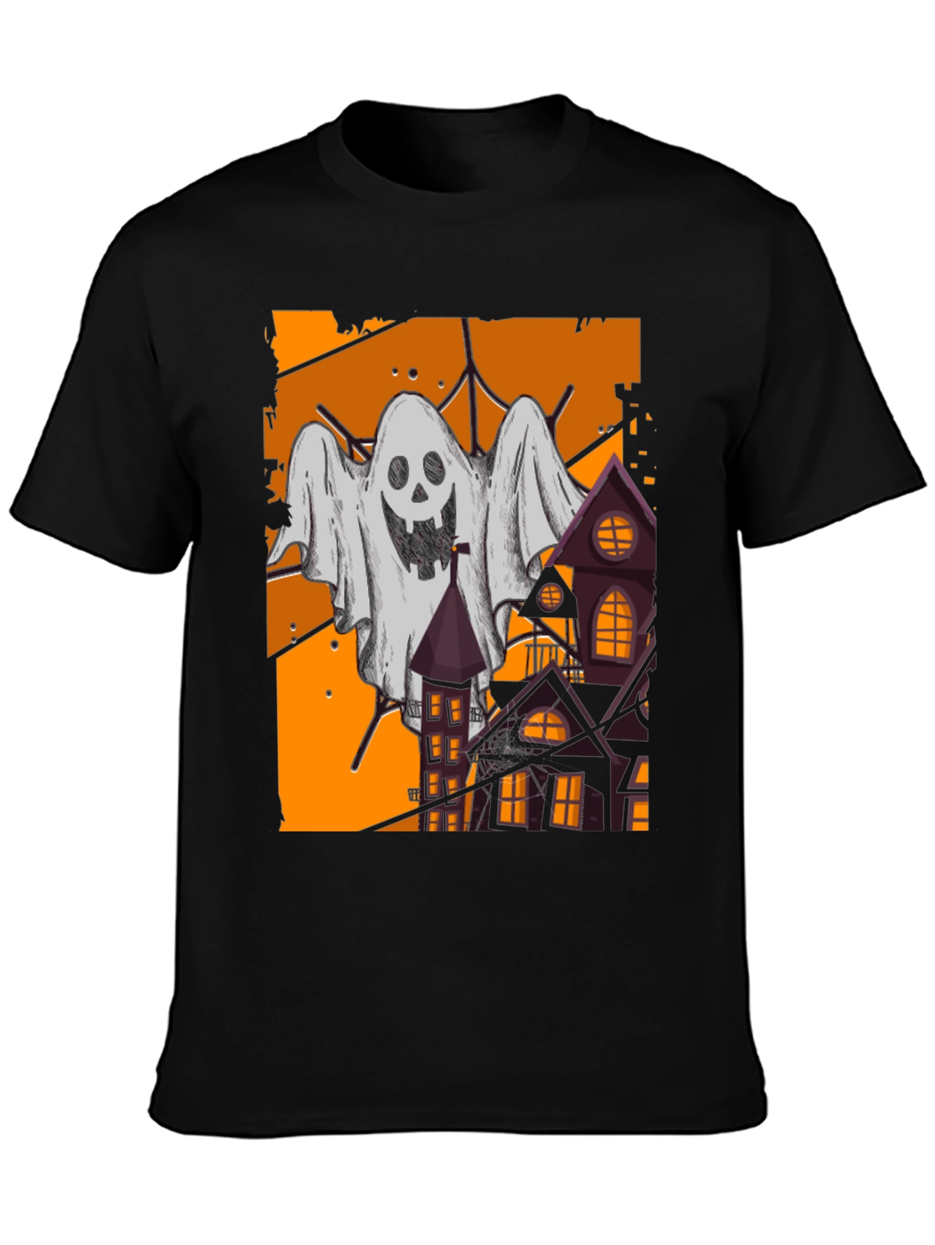 Spooky Ghost & Haunted House T-Shirt