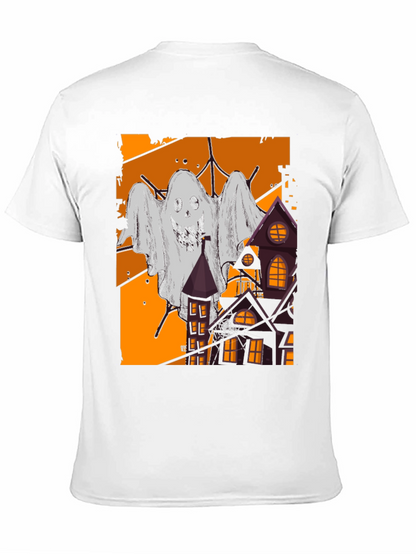 Spooky Ghost & Haunted House T-Shirt