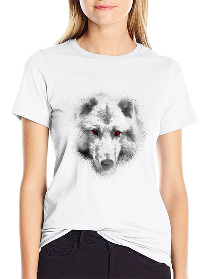 Wolf Head Graphic Black T-Shirt