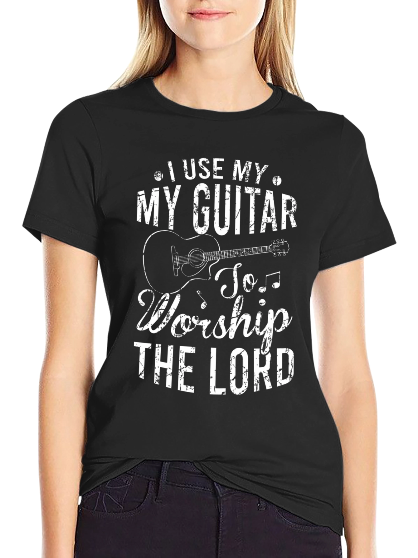 Guitar Worship T-Shirt - Christian Music Tee