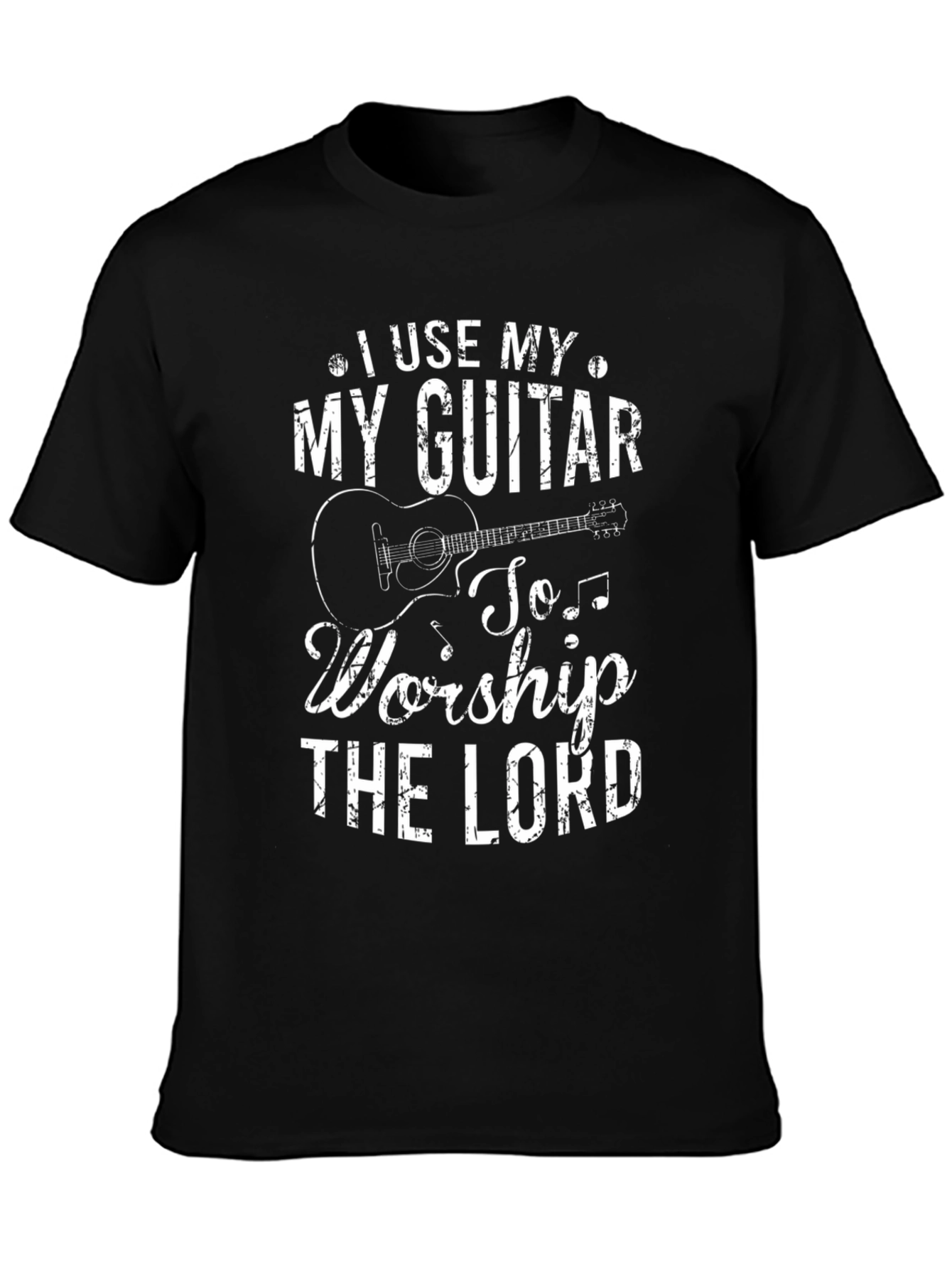 Guitar Worship T-Shirt - Christian Music Tee
