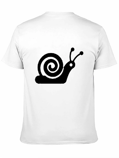 Snail Graphic Tee - Soft Cotton Crewneck T-Shirt