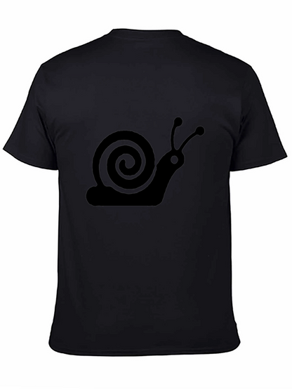 Snail Graphic Tee - Soft Cotton Crewneck T-Shirt