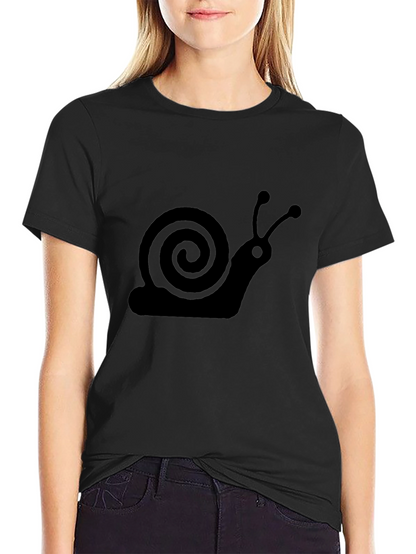 Snail Graphic Tee - Soft Cotton Crewneck T-Shirt
