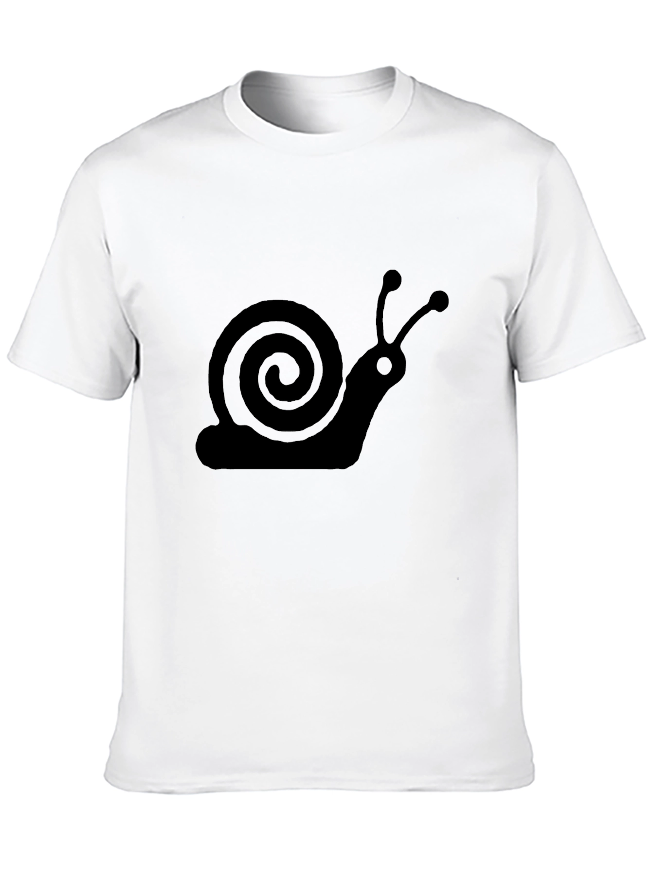 Snail Graphic Tee - Soft Cotton Crewneck T-Shirt
