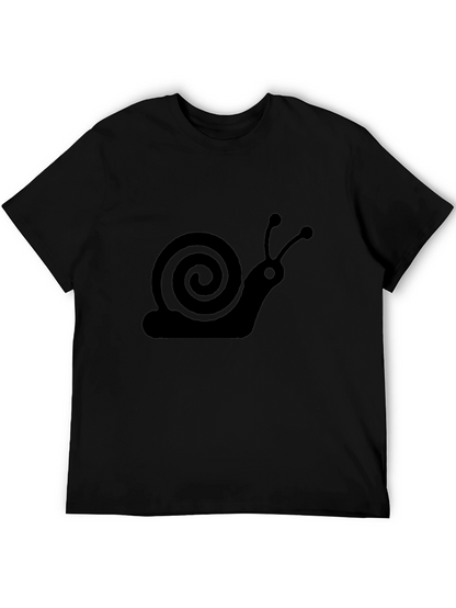 Snail Graphic Tee - Soft Cotton Crewneck T-Shirt