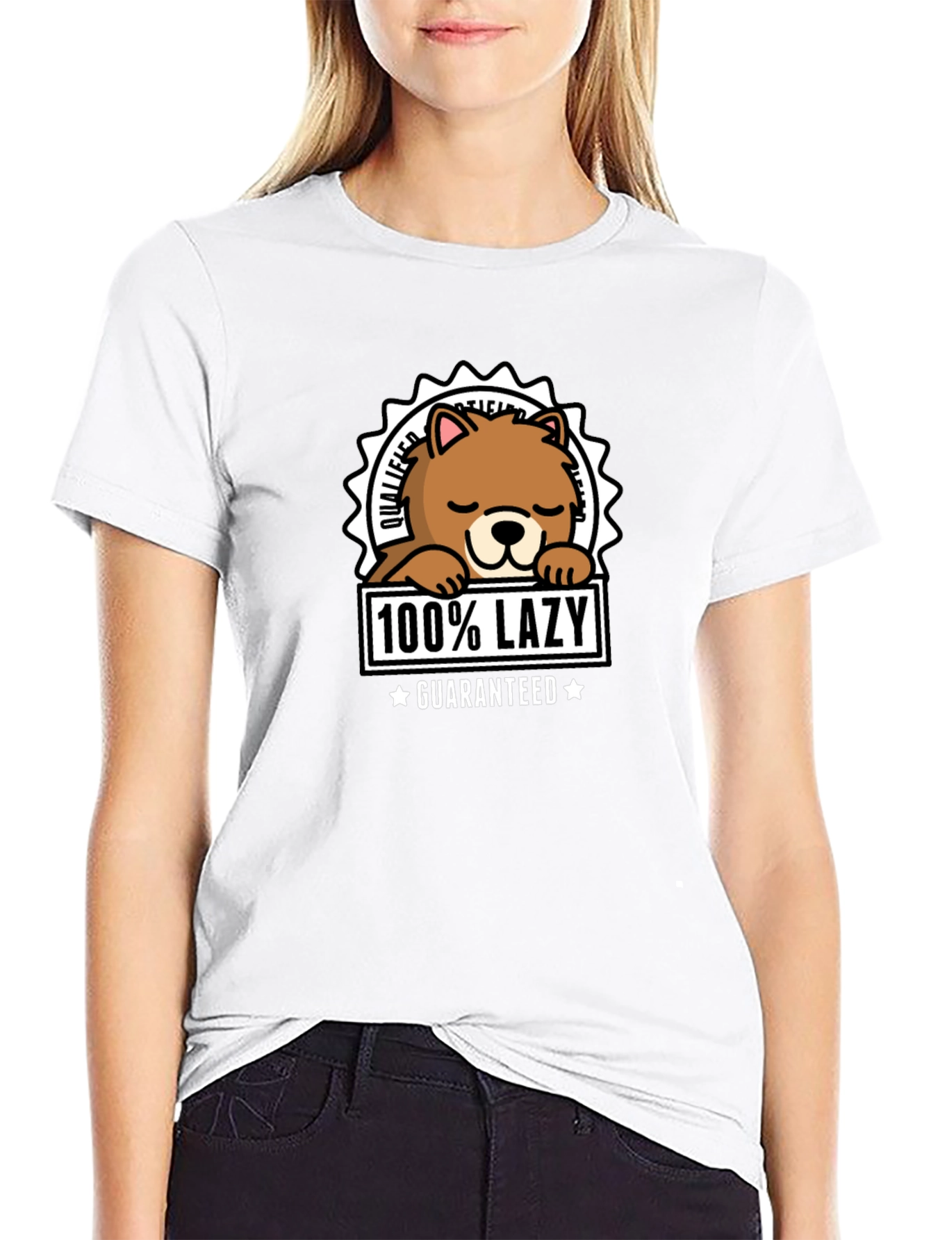 100% Lazy Guaranteed Graphic Tee