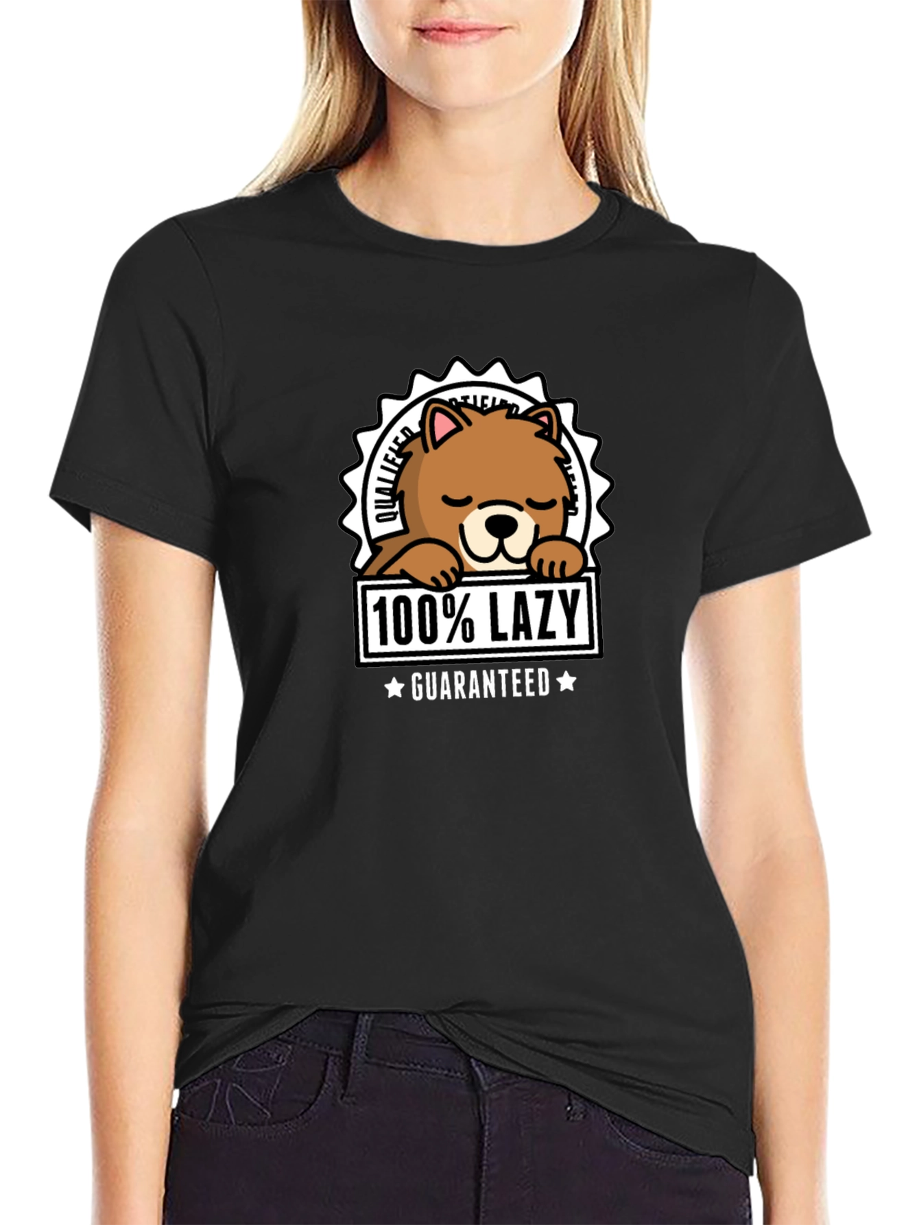 100% Lazy Guaranteed Graphic Tee