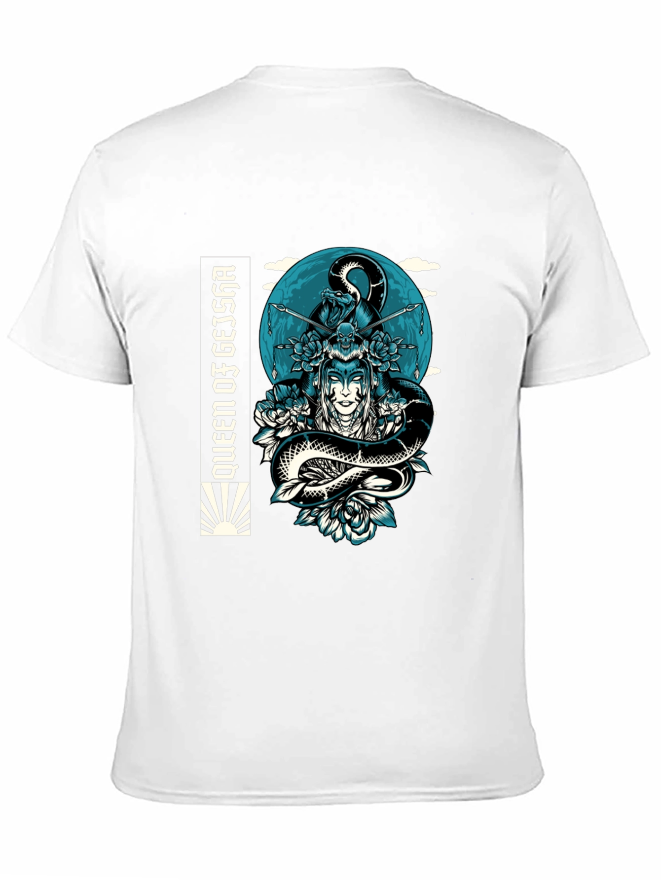 Queen Geisha Snake Graphic Tee