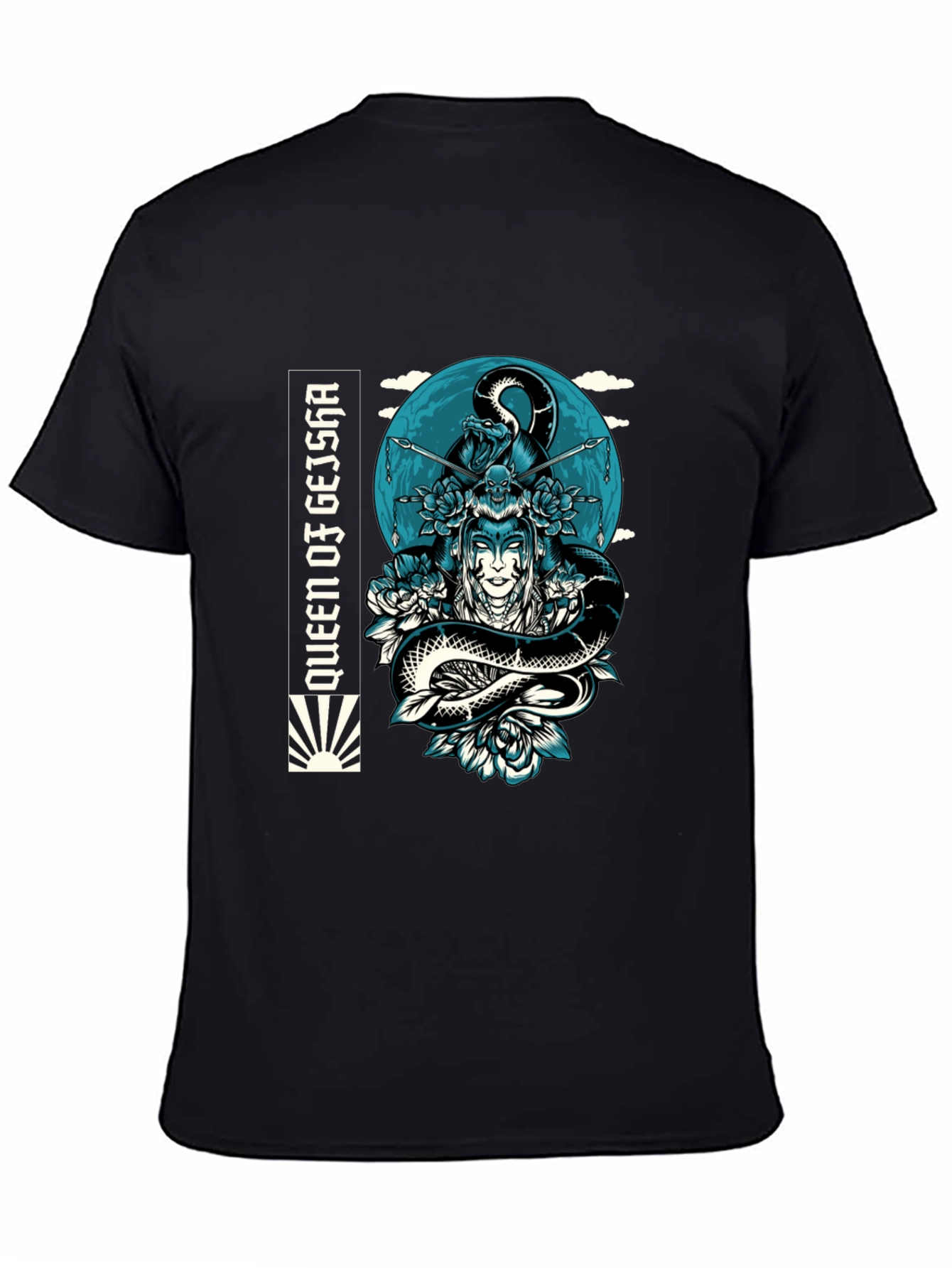 Queen Geisha Snake Graphic Tee